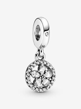 Pandora Sparkling Snowflake Circle Dangle Charm